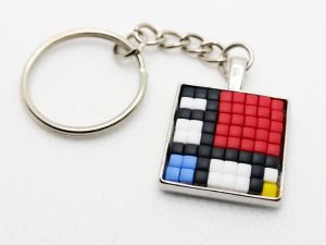 Mondrian Keyring